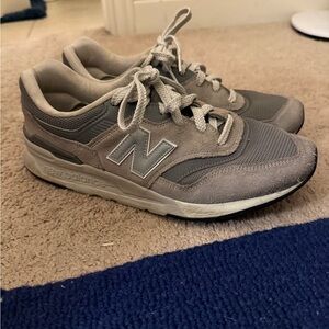 New Balance Men's Taupe and Gray Sneakers